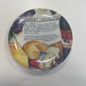 Cabernet Sauvignon Decorative Cheese Dessert Plate Deborah K. Ellis SBCD